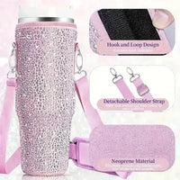 Bling Rhinestone Neoprene Bag (For Stanley 40 oz) - Bear Hugs