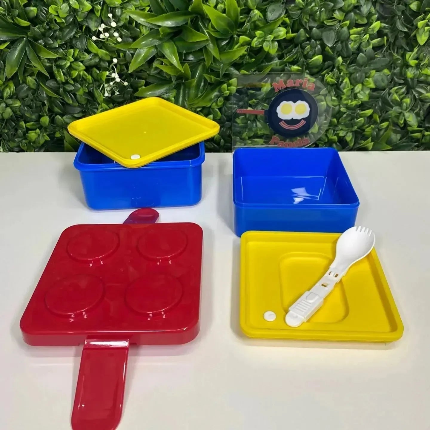 Block Party Double-Layer Bento Box (1500 ml) - Bear Hugs