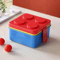 Block Party Double-Layer Bento Box (1500 ml) - Bear Hugs