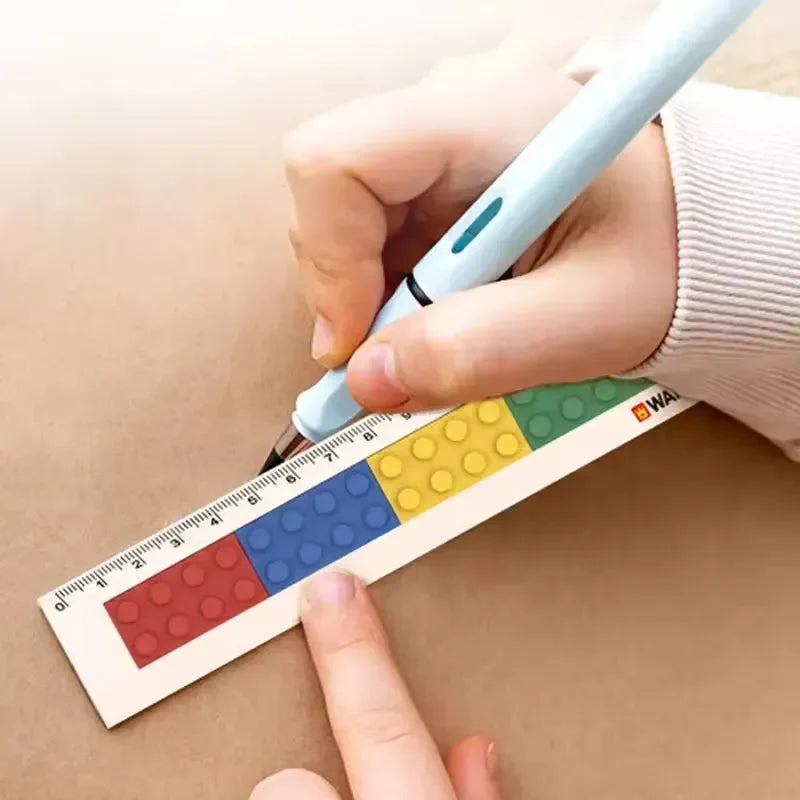Scale Ruler Block Bots Dt Block Ruler Building Block Scale (14 cm)
