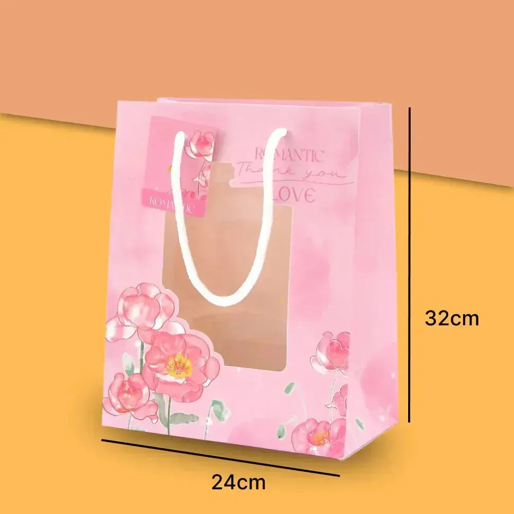 Blooming Love Paper Gift Bag - Bear Hugs
