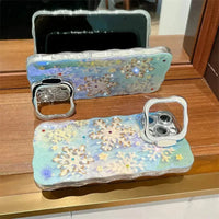 Blue Diamond Snowflakes Case (For iPhones) - Bear Hugs