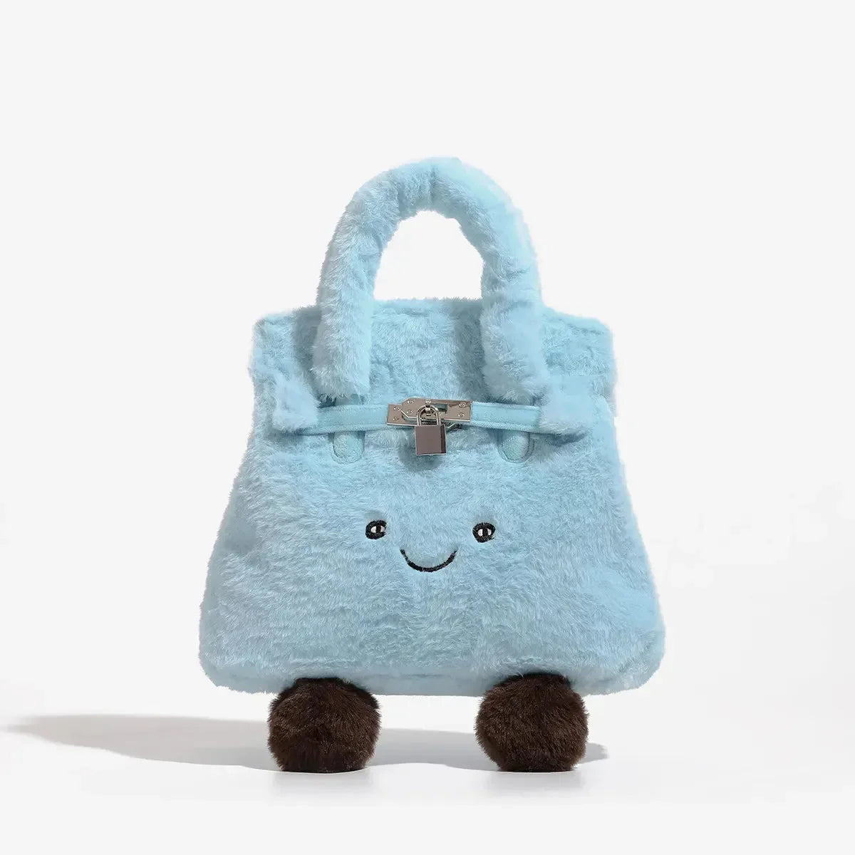 Blue Fuzzy Feels Kawaii Plush Bags - Bear Hugs