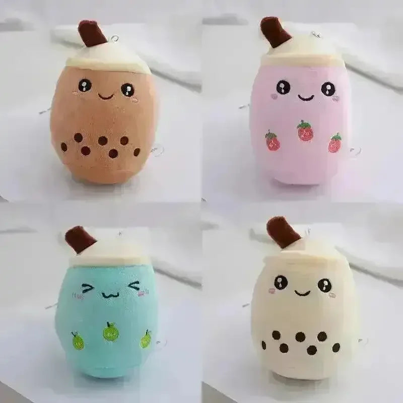 Boba Milk Tea Plush Keychain (Set of 4) - Bear Hugs