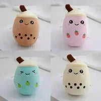 Boba Milk Tea Plush Keychain (Set of 4) - Bear Hugs