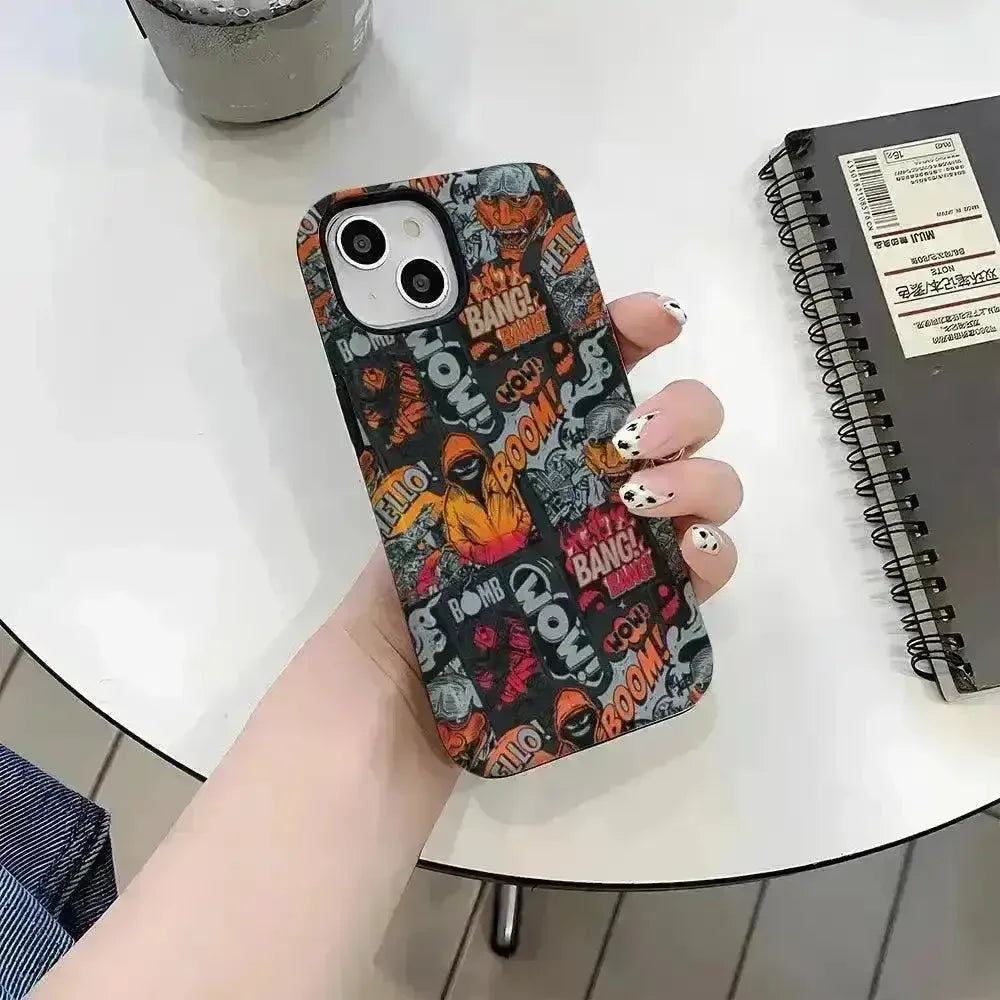 Boom Bang Graffiti iPhone Case (For iPhones) - Bear Hugs