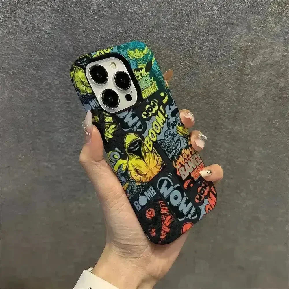 Boom Bang Graffiti iPhone Case (For iPhones) - Bear Hugs