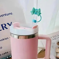 Bow Knot Silicon Straw Cap for Stanley Cup - Bear Hugs