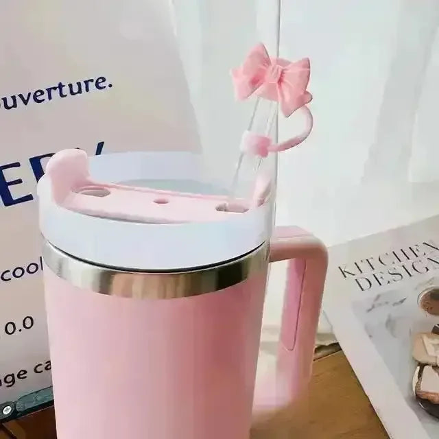 Bow Knot Silicon Straw Cap for Stanley Cup - Bear Hugs