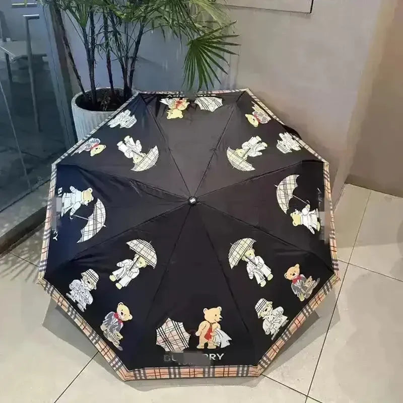 British Bear Pattern Luxe Umbrella - Bear Hugs