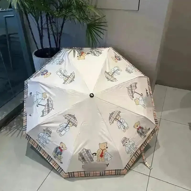 British Bear Pattern Luxe Umbrella - Bear Hugs