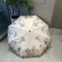 British Bear Pattern Luxe Umbrella - Bear Hugs