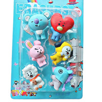 BT21 Clean Slate Eraser (Set of 6) - Bear Hugs