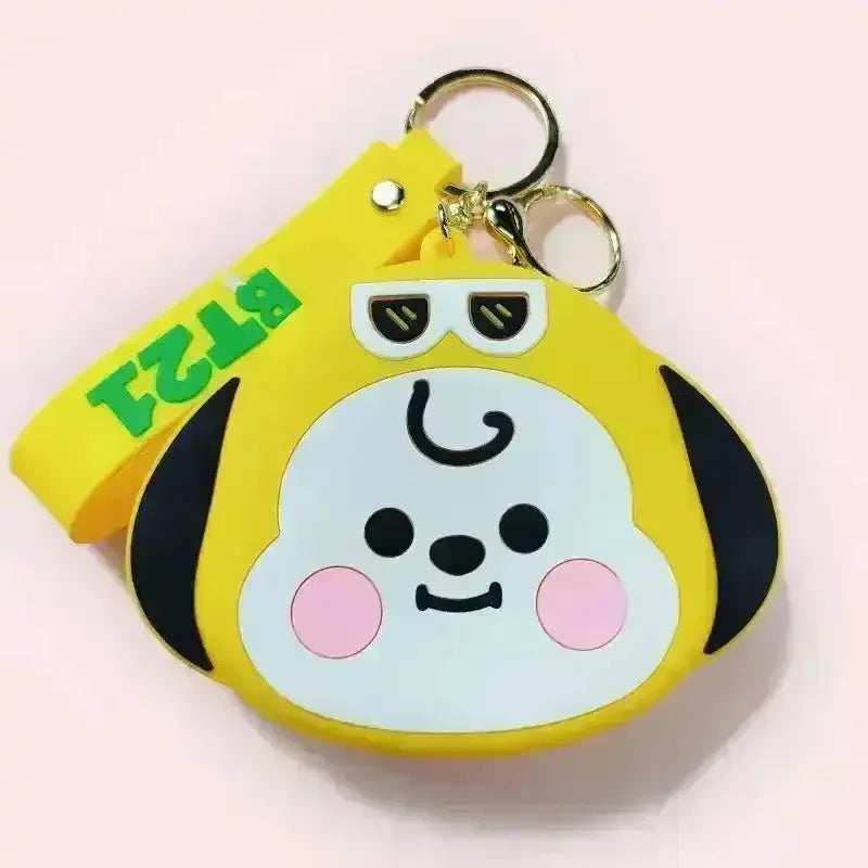 BT21 Creative Silicon Coin Pouch - Bear Hugs