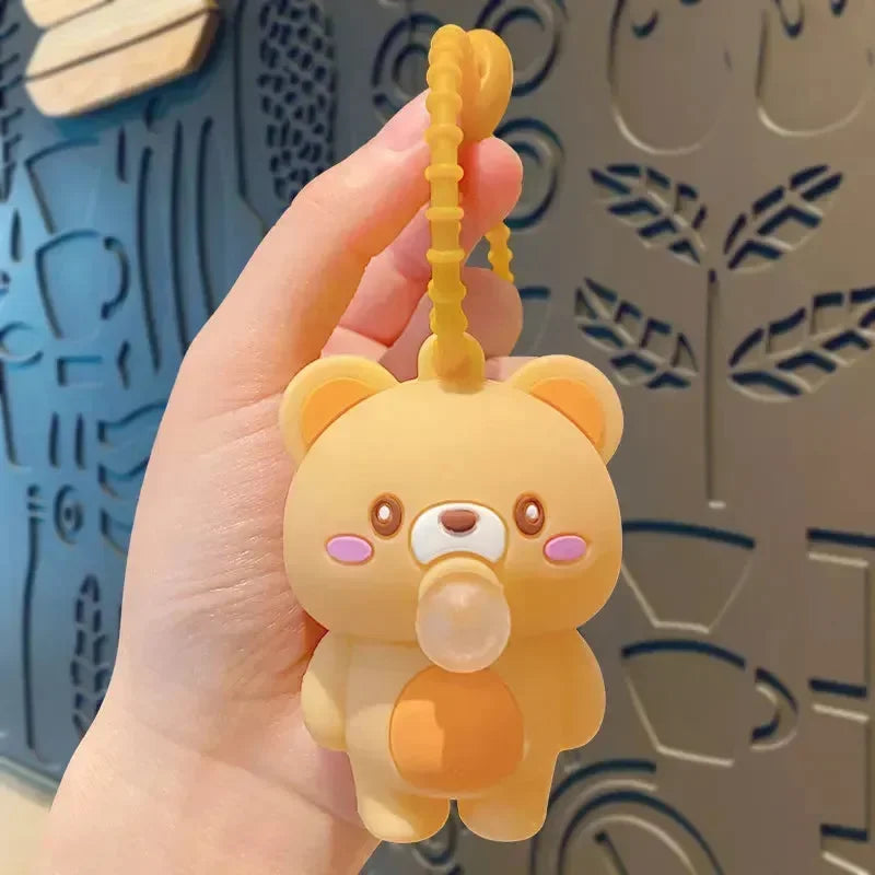 Bubble Buddies Squishy Keychain - Bear Hugs