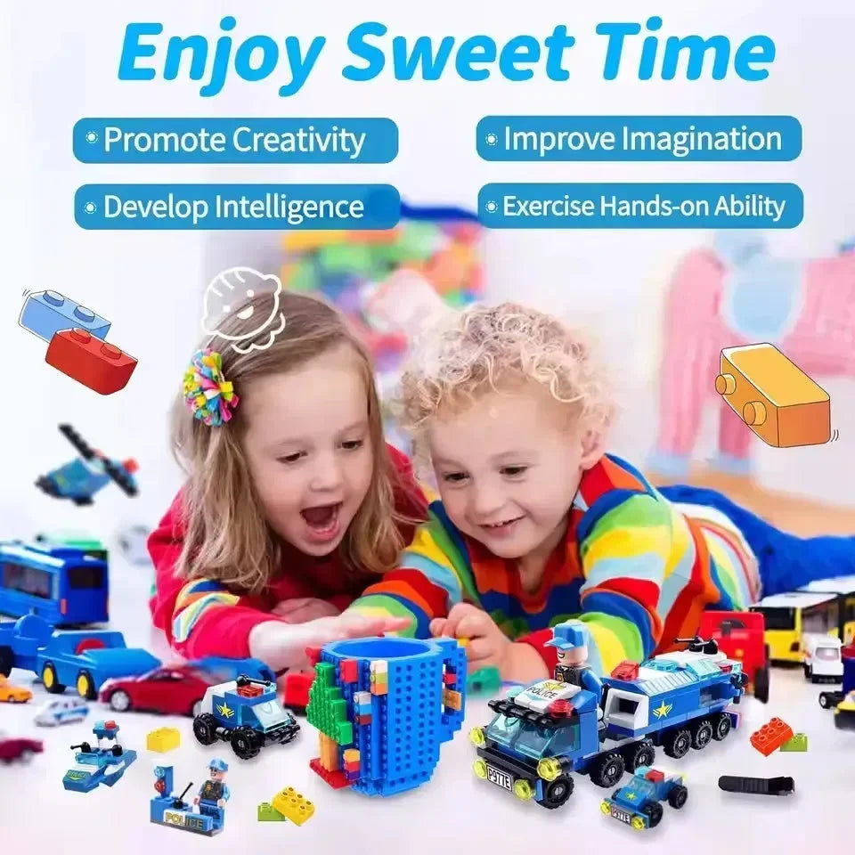 Building Blocks Coffee Cup (350 ml) - Bear Hugs