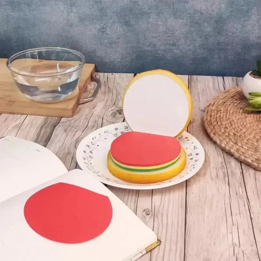 Burger Bites Sticky Notes Memo Pad - Bear Hugs