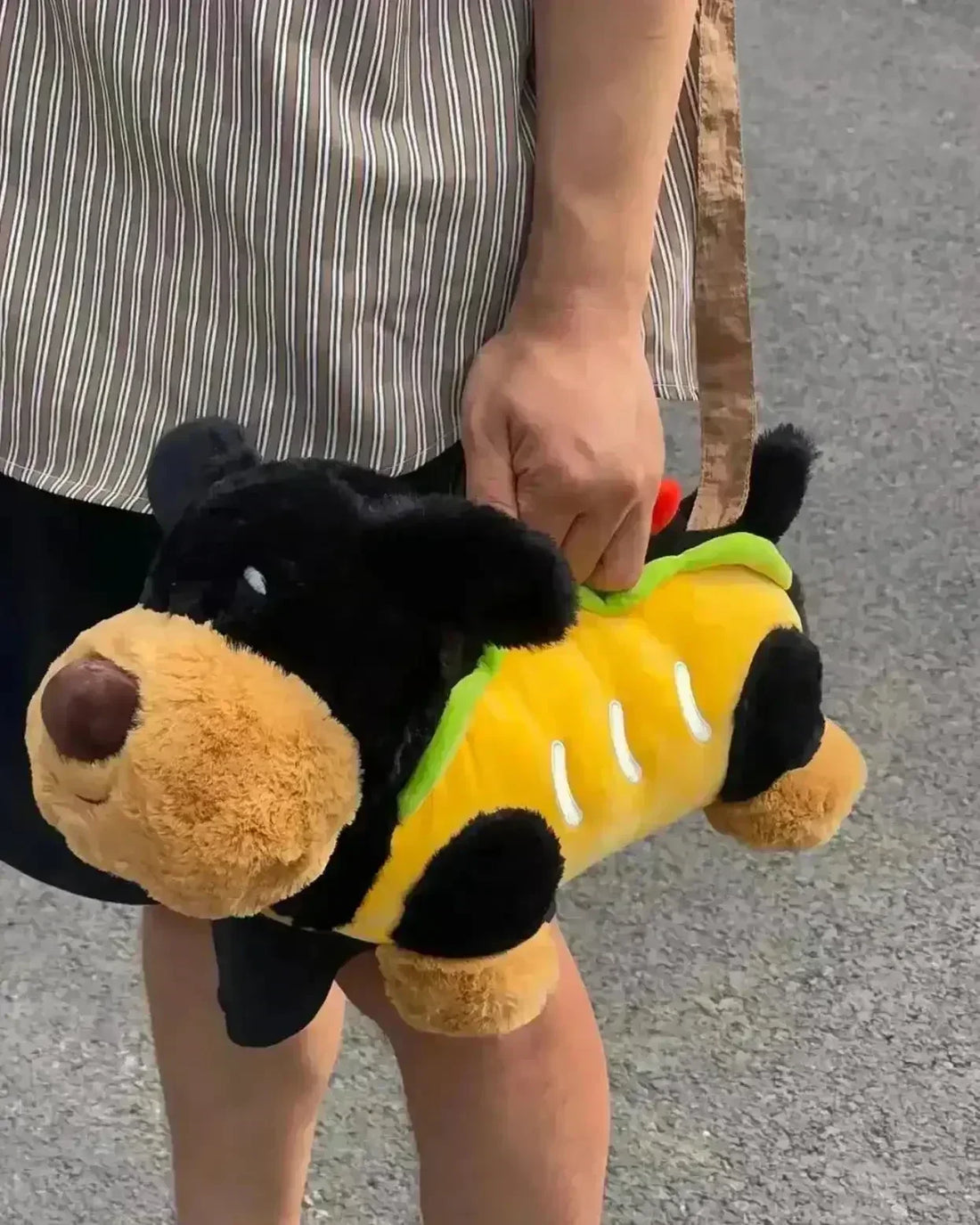 Burrito Puppy Plush Bag - Bear Hugs