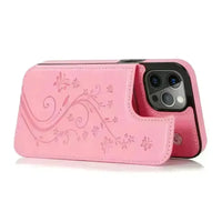 Butterfly Magnetic Flip Leather Phone Case (For iPhones) - Bear Hugs