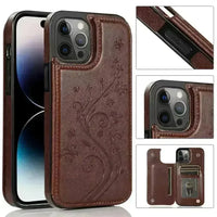 Butterfly Magnetic Flip Leather Phone Case (For iPhones) - Bear Hugs