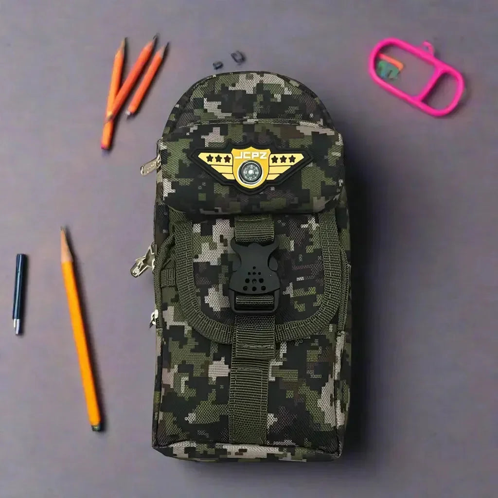 Camouflage Patterned Pencil Pouch - Bear Hugs