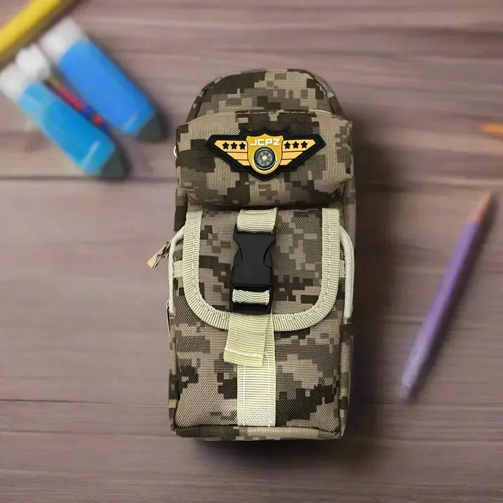 Camouflage Patterned Pencil Pouch - Bear Hugs