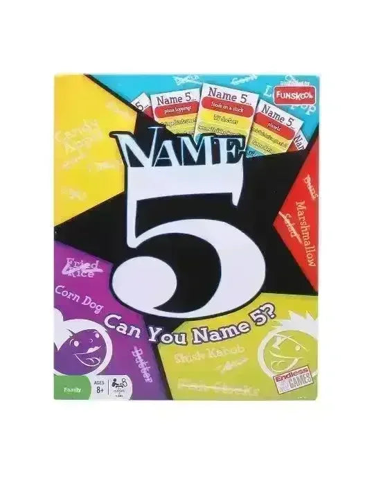 Can You Name 5 Card Game - Bear Hugs