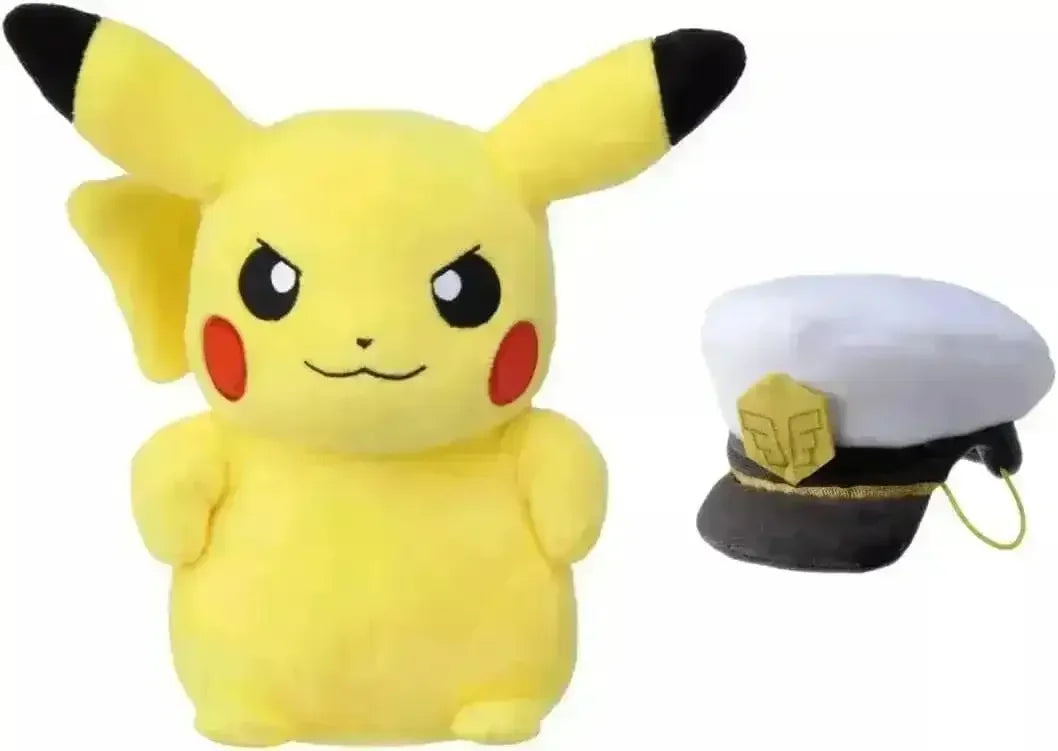 Captain Pikachu Pokemon Plushie - Bear Hugs