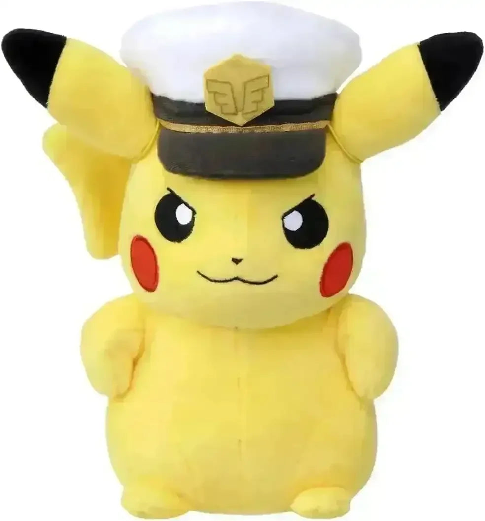Captain Pikachu Pokemon Plushie - Bear Hugs