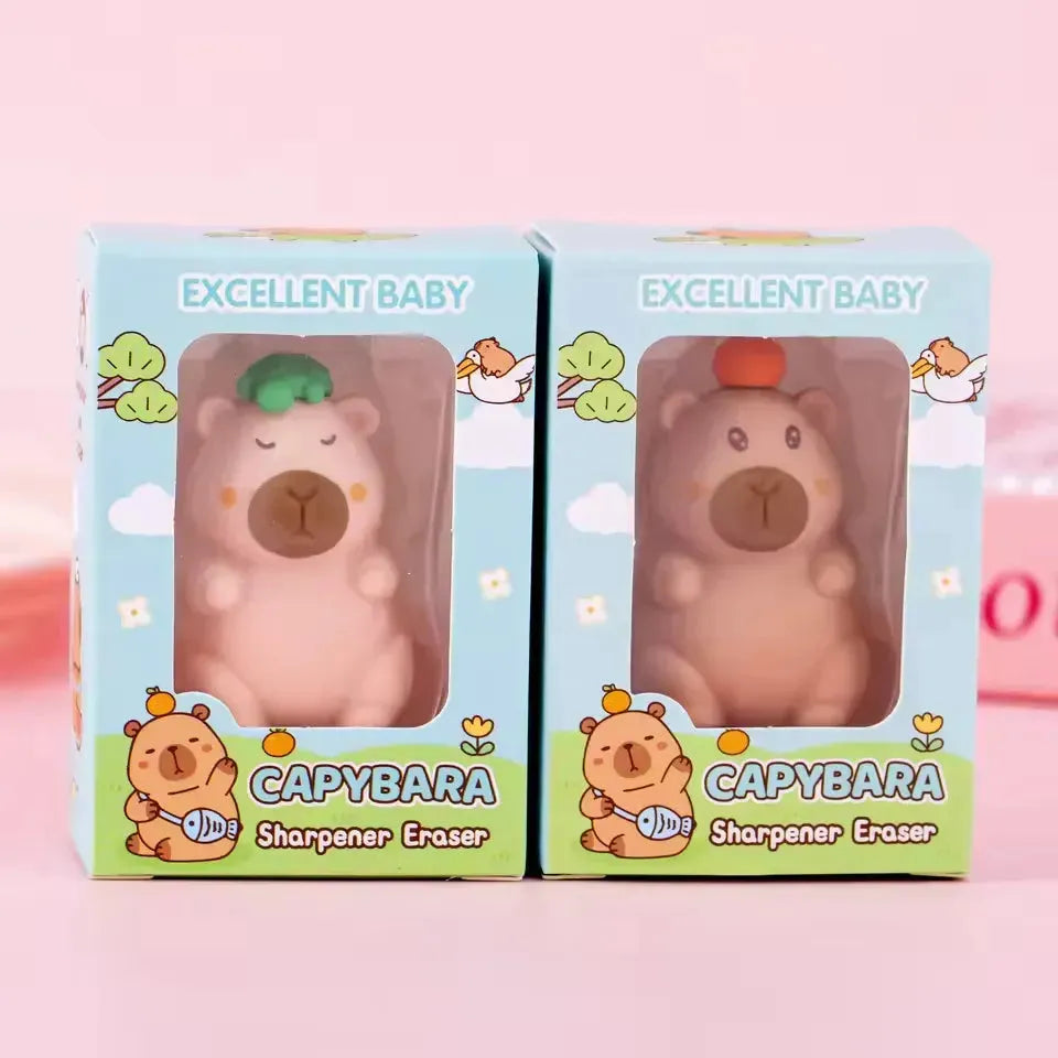 Capy-Combo 2-in-1 Eraser & Sharpener - Bear Hugs