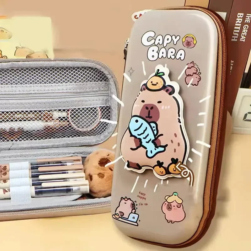 Capy-tivating 3D Stress Relief Pencil Pouch - Bear Hugs