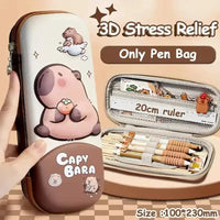 Capy-tivating 3D Stress Relief Pencil Pouch - Bear Hugs
