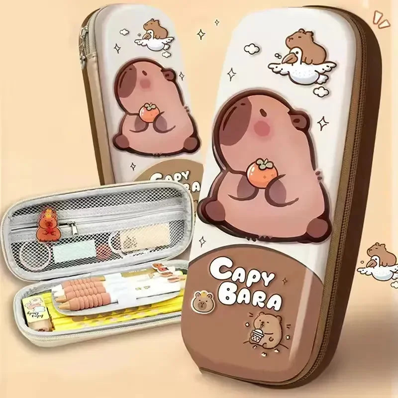 Capy-tivating 3D Stress Relief Pencil Pouch - Bear Hugs
