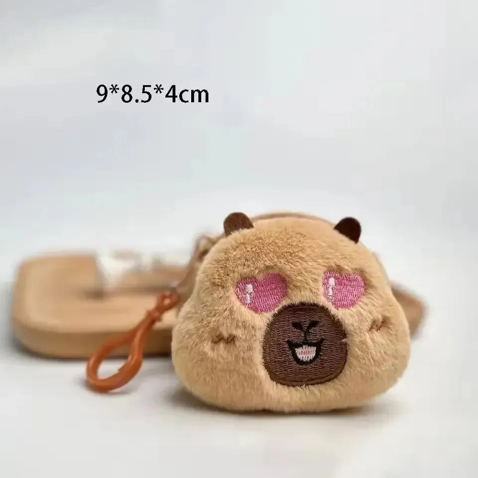 Capybara Anime Plush Coin Purse - Bear Hugs