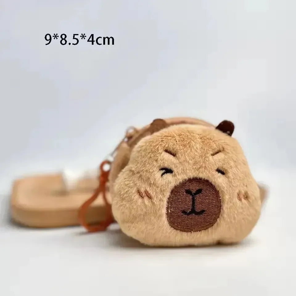 Capybara Anime Plush Coin Purse - Bear Hugs