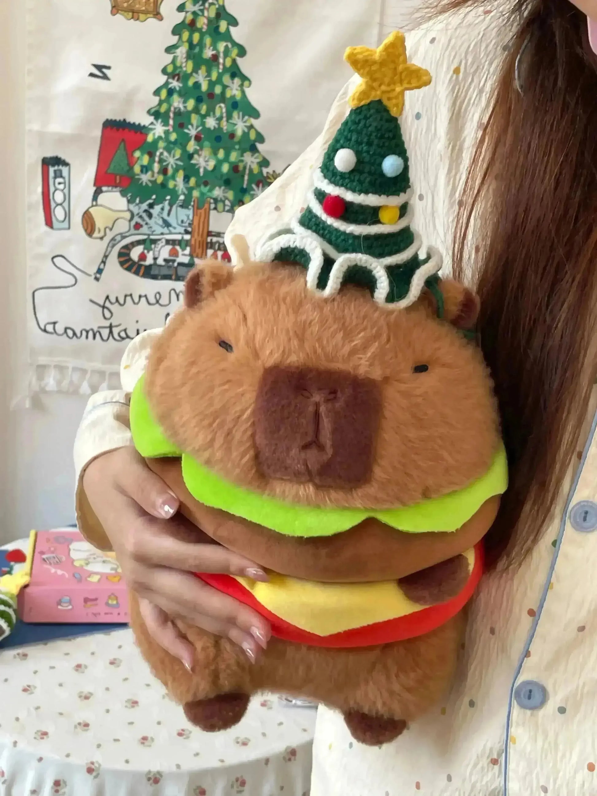 Capybara Christmas Plushie (28 cm) - Bear Hugs
