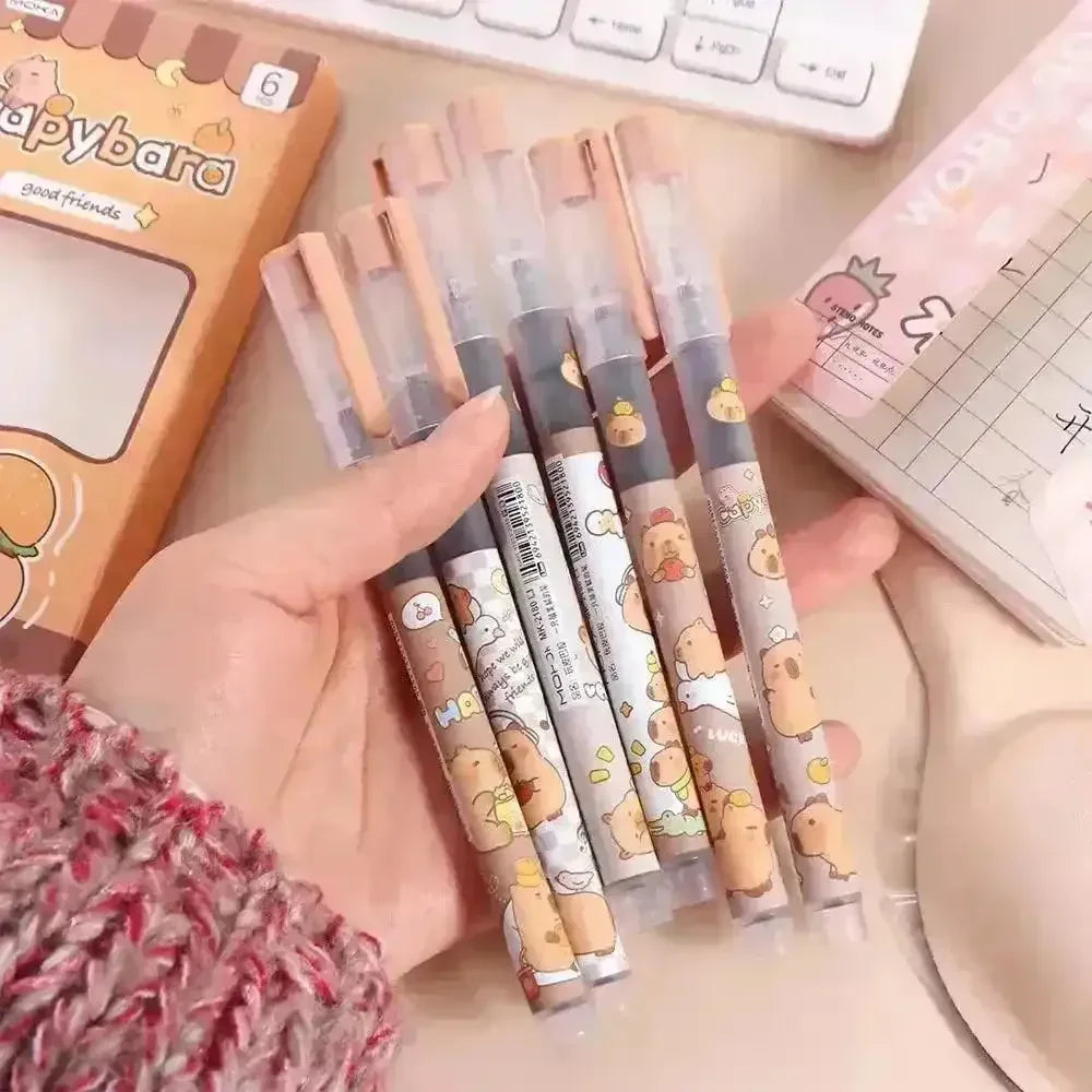 Capybara Liquid Ball Pen (6 Pcs) - Bear Hugs