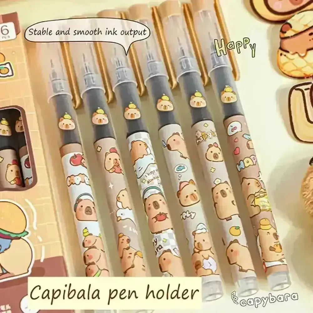 Capybara Liquid Ball Pen (6 Pcs) - Bear Hugs