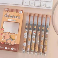 Capybara Liquid Ball Pen (6 Pcs) - Bear Hugs