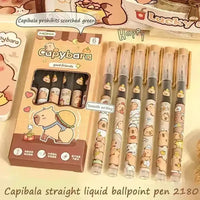 Capybara Liquid Ball Pen (6 Pcs) - Bear Hugs