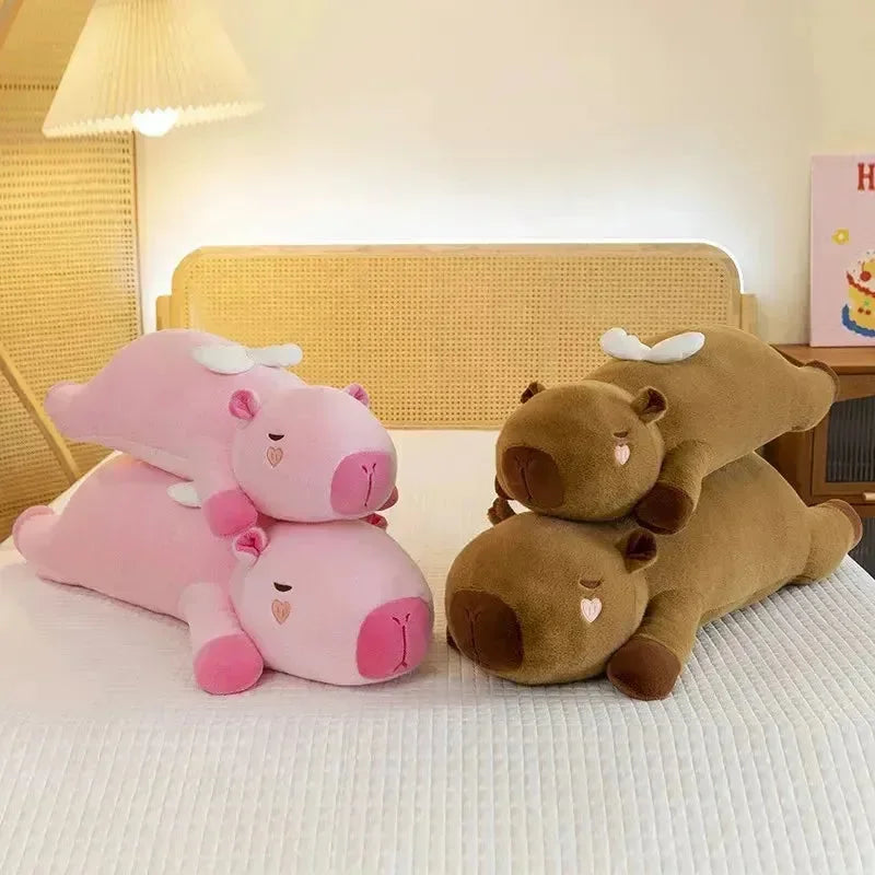 Capybara Long Plush Pillow - Bear Hugs
