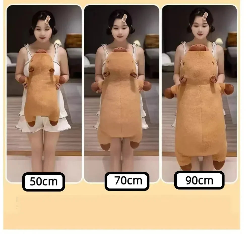 Capybara Long Plush Pillow - Bear Hugs