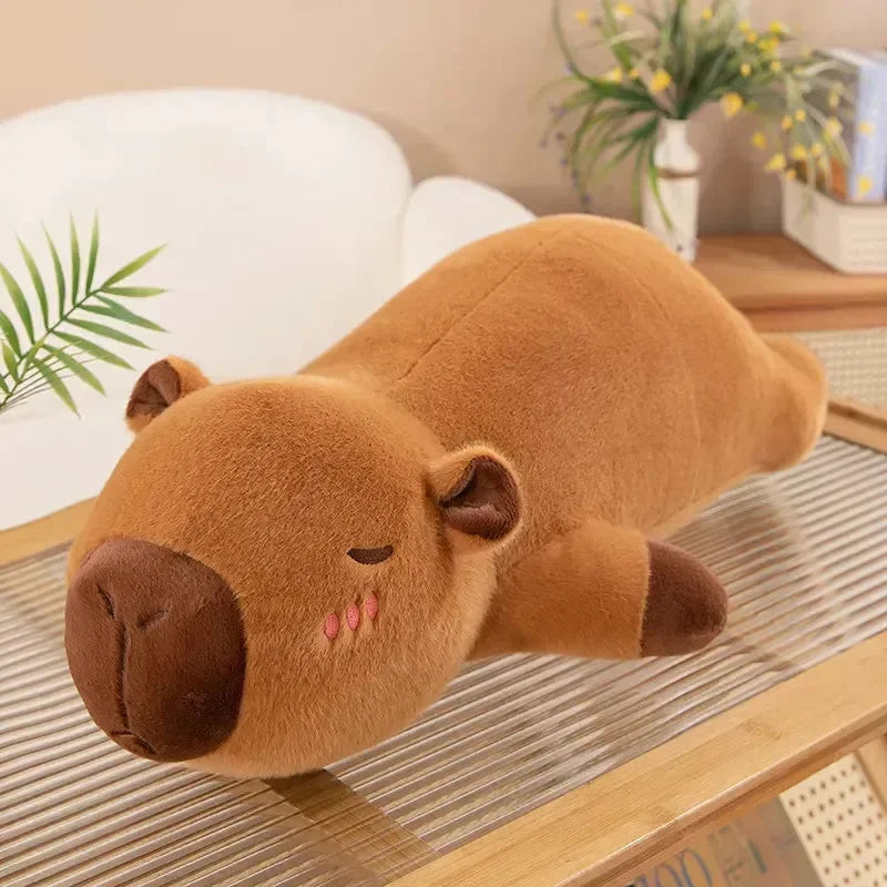 Capybara Long Plush Pillow - Bear Hugs