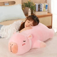 Capybara Long Plush Pillow - Bear Hugs