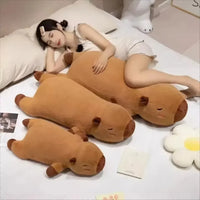 Capybara Long Plush Pillow - Bear Hugs