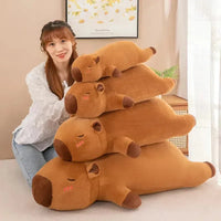 Capybara Long Plush Pillow - Bear Hugs