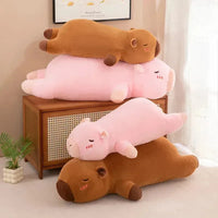 Capybara Long Plush Pillow - Bear Hugs