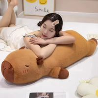 Capybara Long Plush Pillow - Bear Hugs