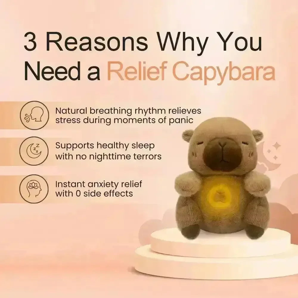 Capybara Musical Breathing Teddy Plushie - Bear Hugs