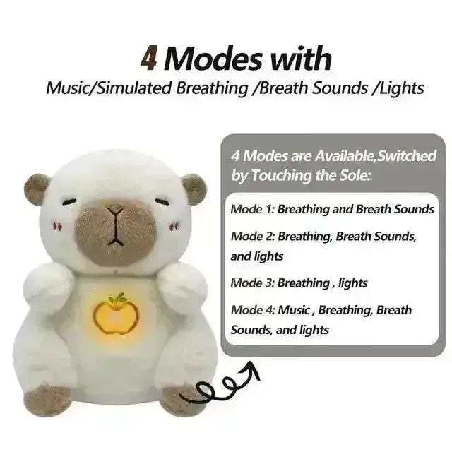 Capybara Musical Breathing Teddy Plushie - Bear Hugs